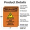Signmission ARC Flash And Electrical With Symbol OSHA Warning Sign, Aluminum, 7in W x 10in L, 2PK OS-2PACK-WS-A-710-V-12968 - alternate 6